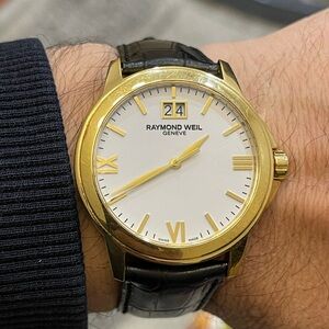 Raymond Weil Men's 5476-E278165 Tradition White Dial Watch 39mm Swiss Made